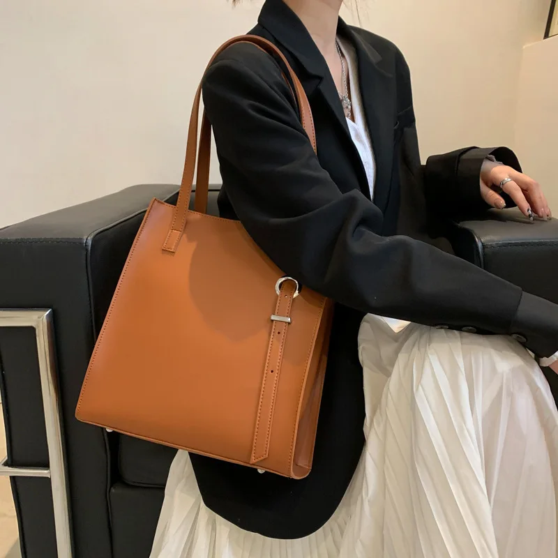 CGCBAG Fashion Luxury Brand Designer Women Tote Bag High Quality Soft Leather Handbags Simple Lage Capacity Female Shoulder Bag