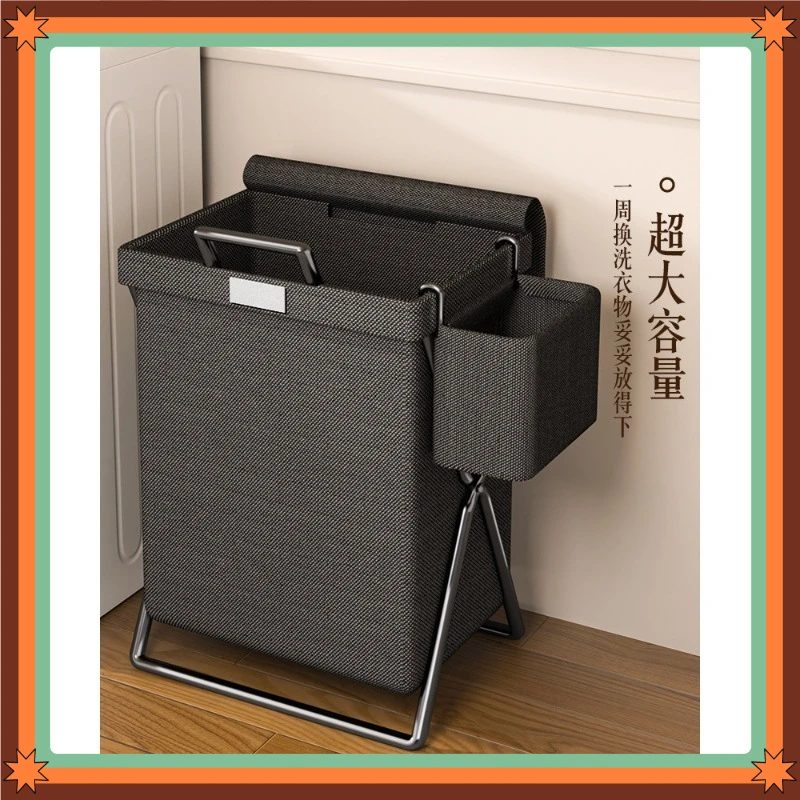 Foldable Laundry Basket Large Capacity with Lid for Bathroom Dirty Clothes