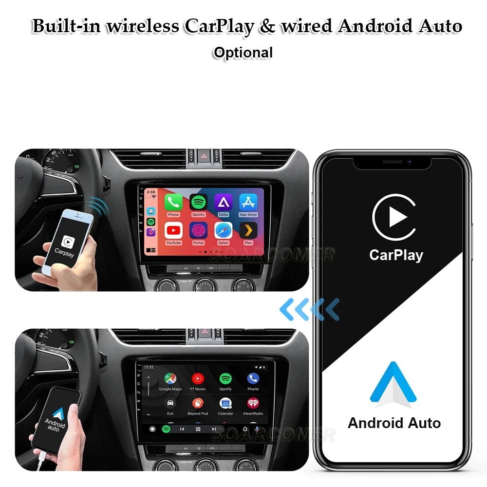 Android 14 Samochodowy odtwarzacz multimedialny Carplay Auto Audio dla Subaru Outback Legacy 2015 2016 2017 2018 DSP Radio Nawigacja GPS 4G