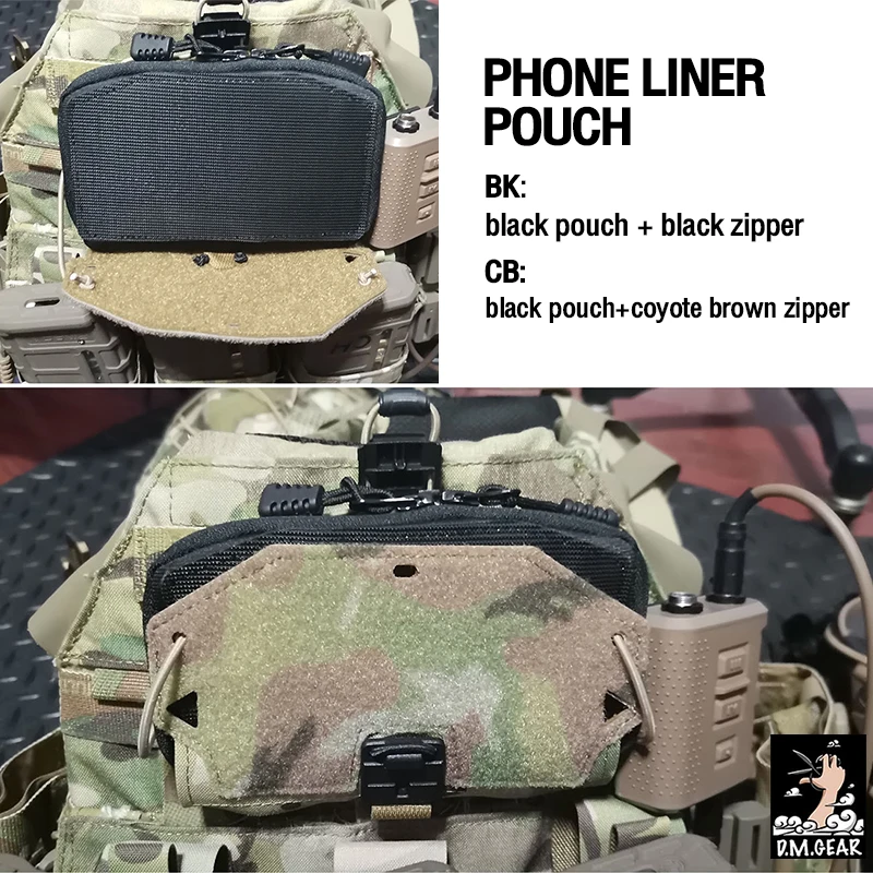 DMGEAR Tactical General Phone Admin Pouch Front Panel For Mobile Phone Magnetic Plate load Handy accessories BG39