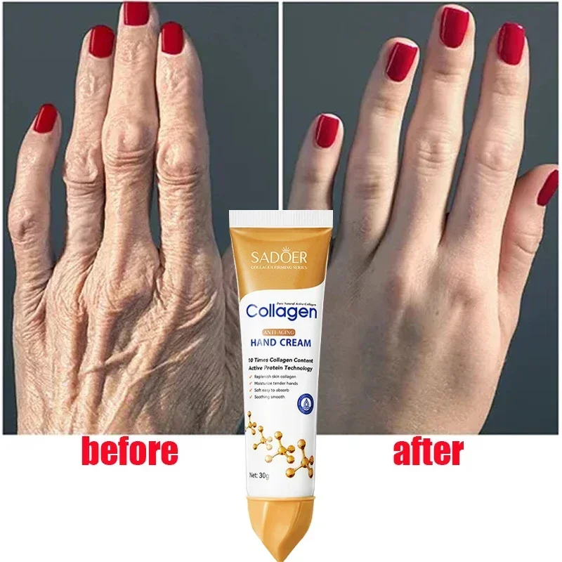 Collagen Anti-wrinkle Hand Cream Whitening Moisturising Dry Skin Repair Products Softening Nourishing Anti-dry Skin Care New