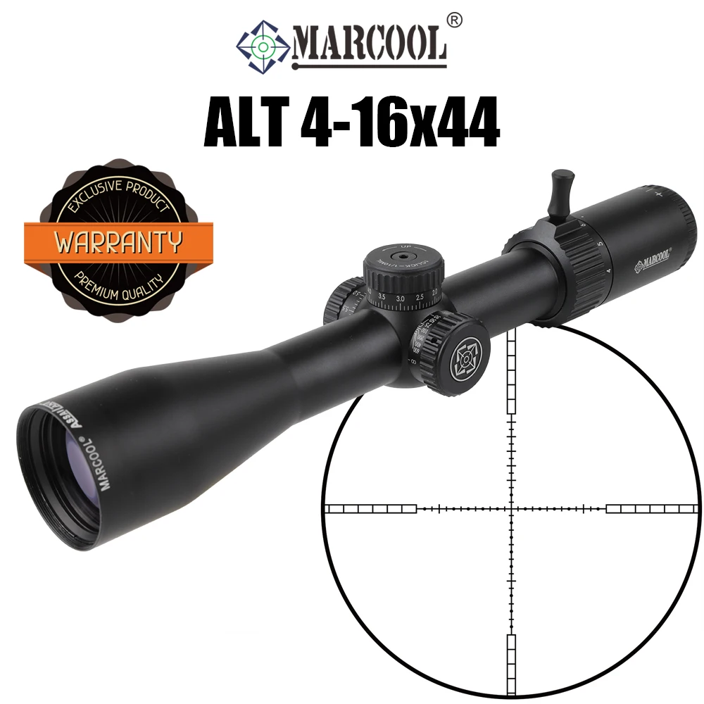 

Marcool ALT 4-16X44 SFP Scope for Hunting Tactical Turrets Optical Sniper Sight Fits .223 .308 AR15 Airsoft