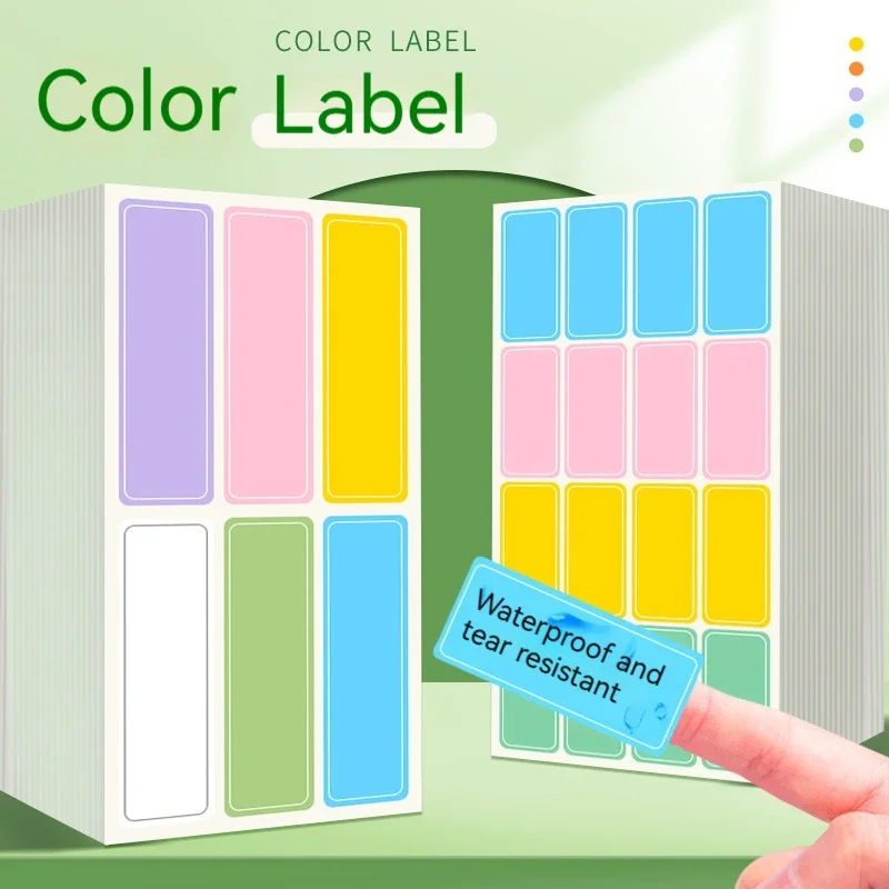 NEW Hot sell Colorful Square Label Stickers for Gift Tag Reinforcement Hole Stickers For Painting and Pigments Storage