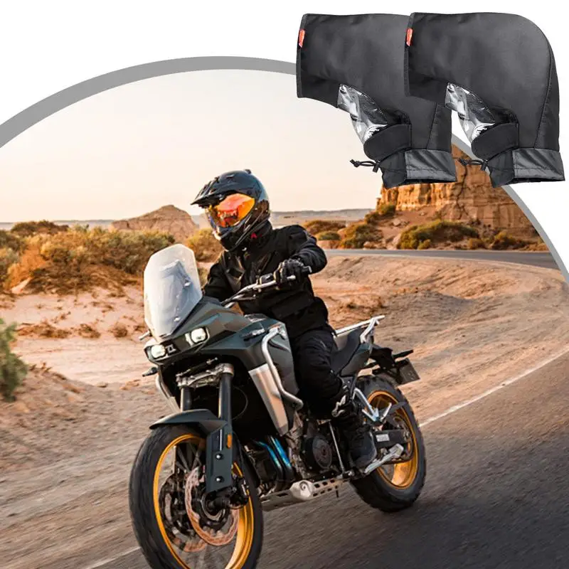 For Refer To Description  Motorcycle Handlebar Muffs Gloves Waterproof Handlebar Muffs Gloves Powersports Gloves Sturdy