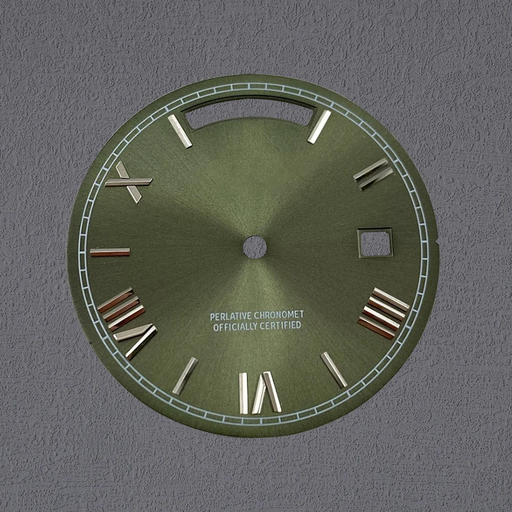 31mm S Logo Rome Dial Suitable for 8285 Movement High-Quality Day And Date Dial Watch Modification Accessories