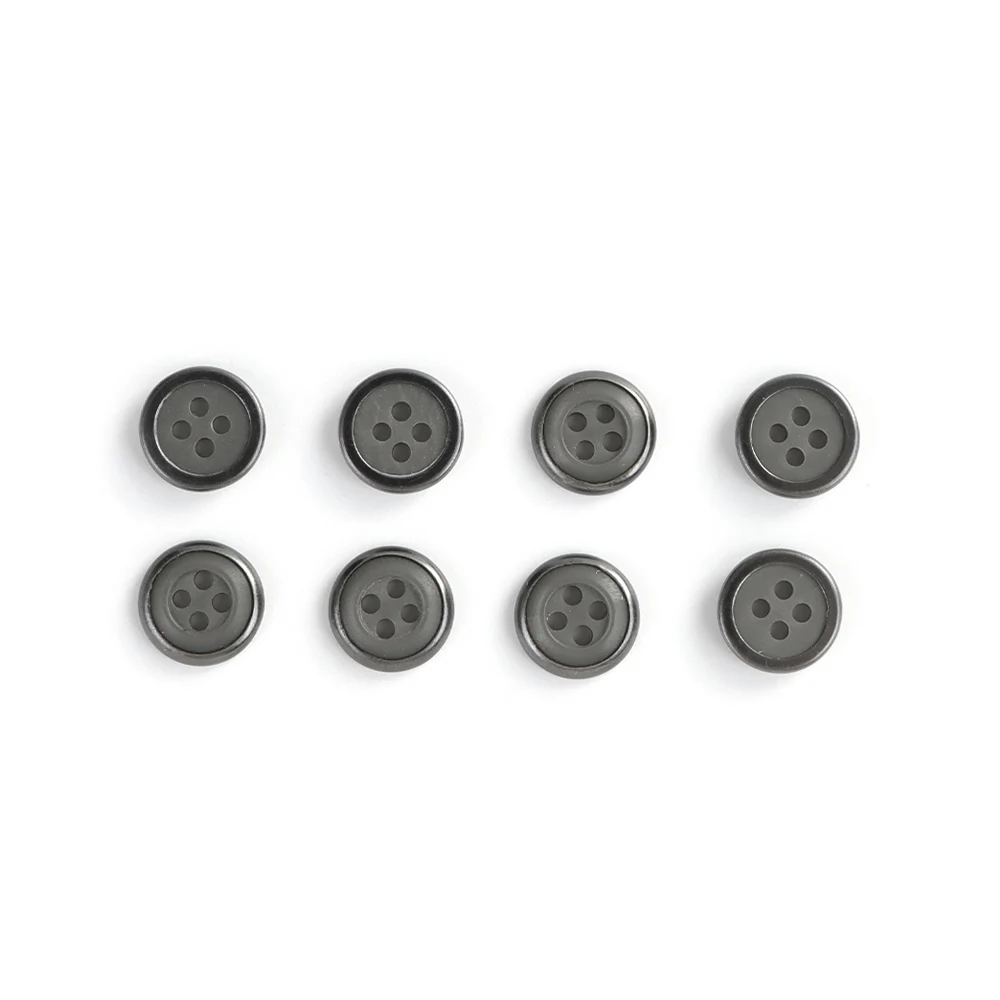 12 шт. разноцветные пуговицы из смолы с 4 отверстиями в стиле милитари, швейные пуговицы для брюк, курток, униформы, сумок-12 мм