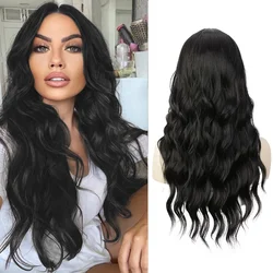 Deep Wave Synthetic  Wig for Black Women Wear Deep Curly Soft Wig Natural Black Color Replacement Wigs for Daily Party Use 30 