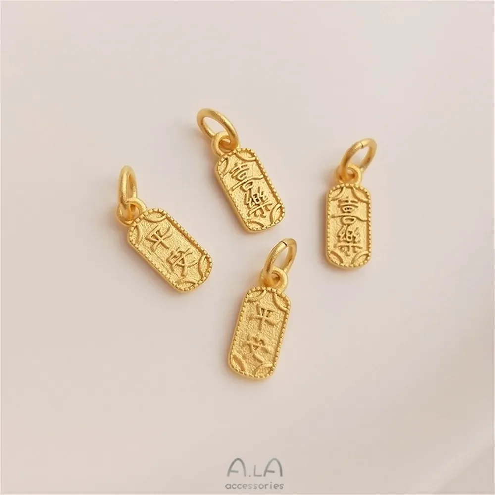 Noworoczne akcesoria w stylu China-Chic, złoto piaskowe, szczęśliwy lotos, dwa szczęśliwe orzeszki fu, zawieszka w kształcie tykwy marki Fu, DIY K257