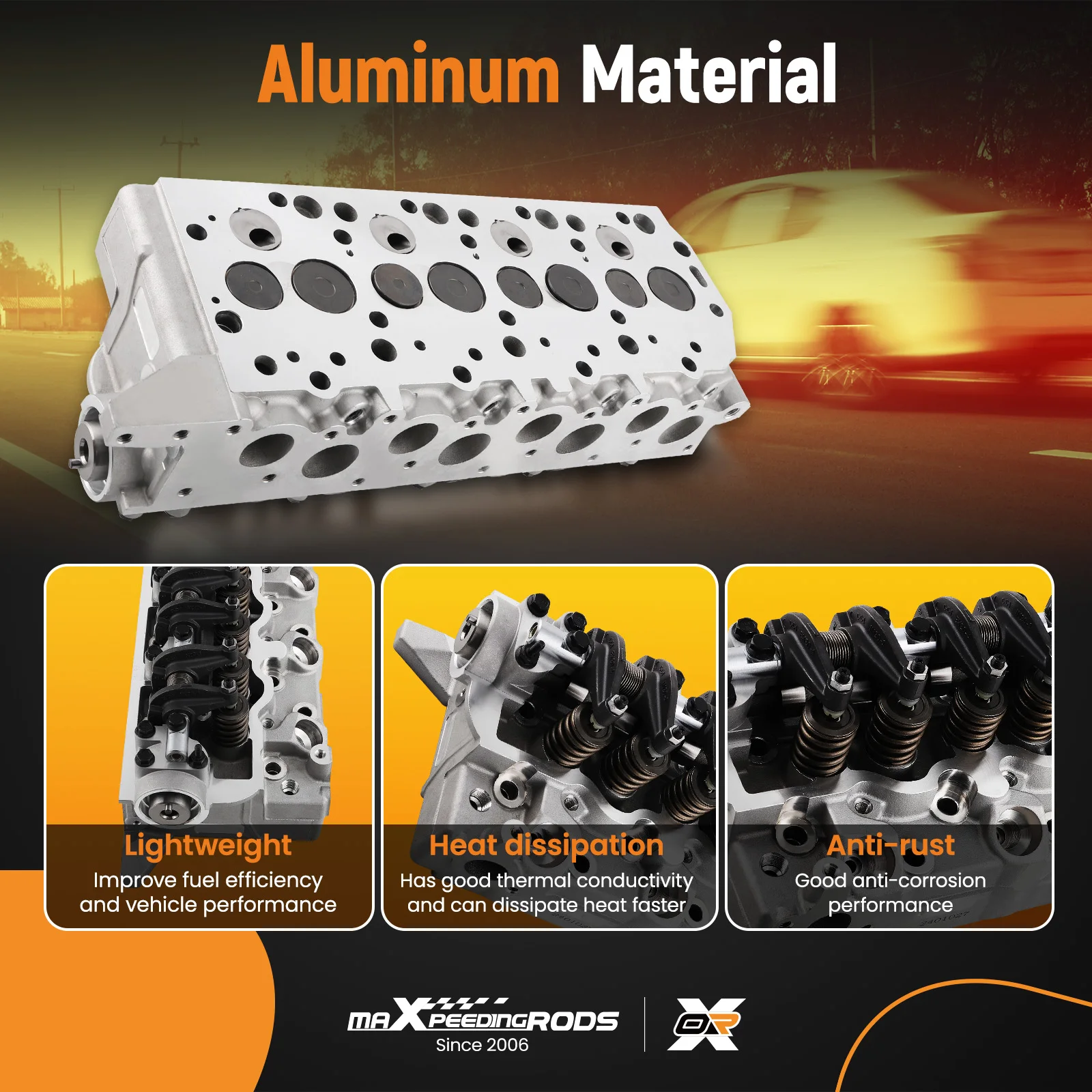 Conjunto completo da cabeça do cilindro para Mitsubishi Pajero L200 1988-1995 22100-42U00