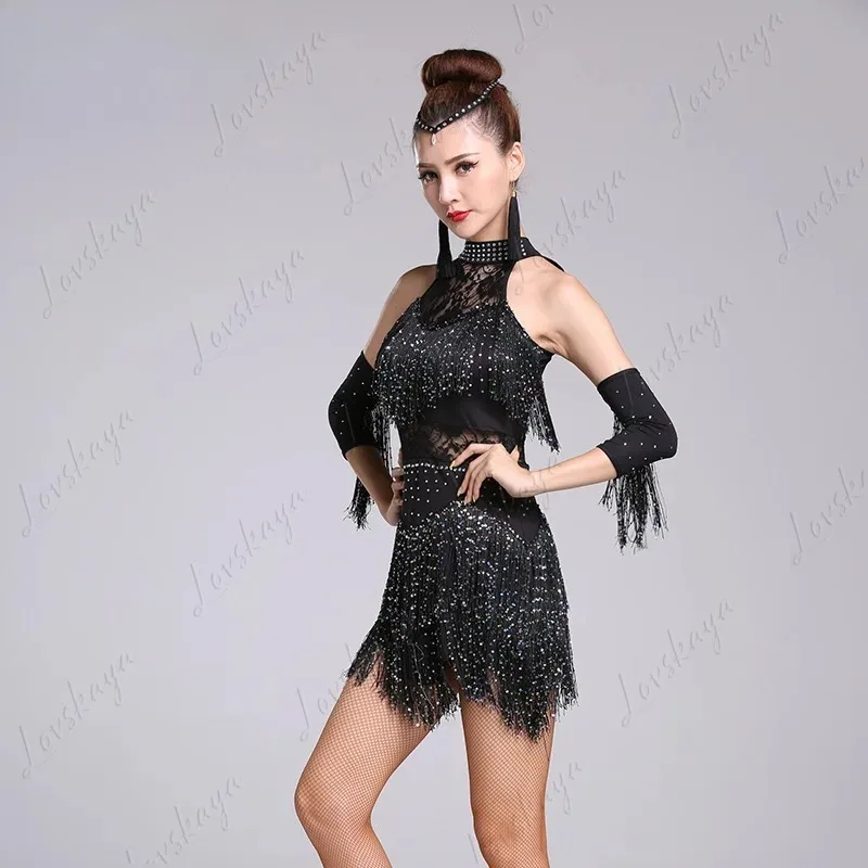 ラテンダンススカート 春夏衣装 タッセル 大人女性