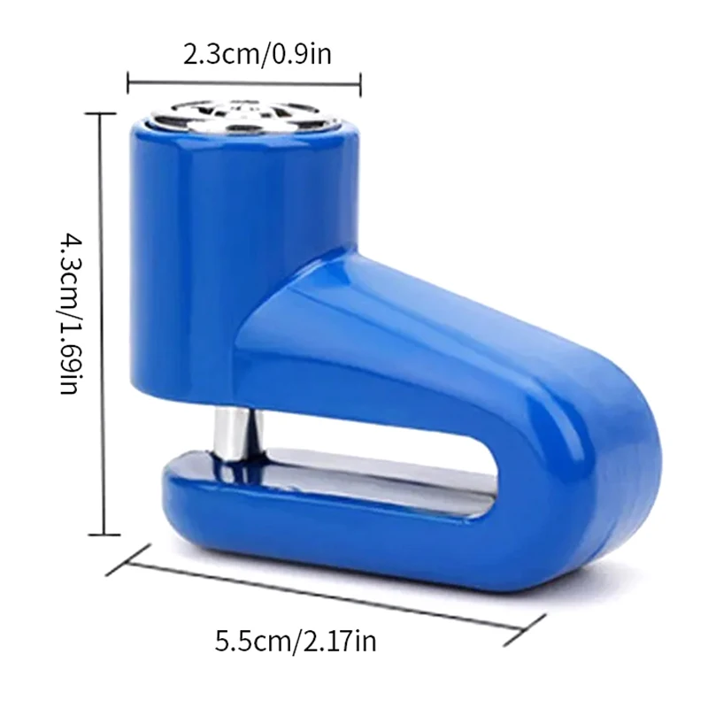 قفل فرامل قرص عجلة دراجة نارية مضاد للسرقة ، قفل قرص أمان ، قفل دراجة الطريق الجبلية مع مفاتيح