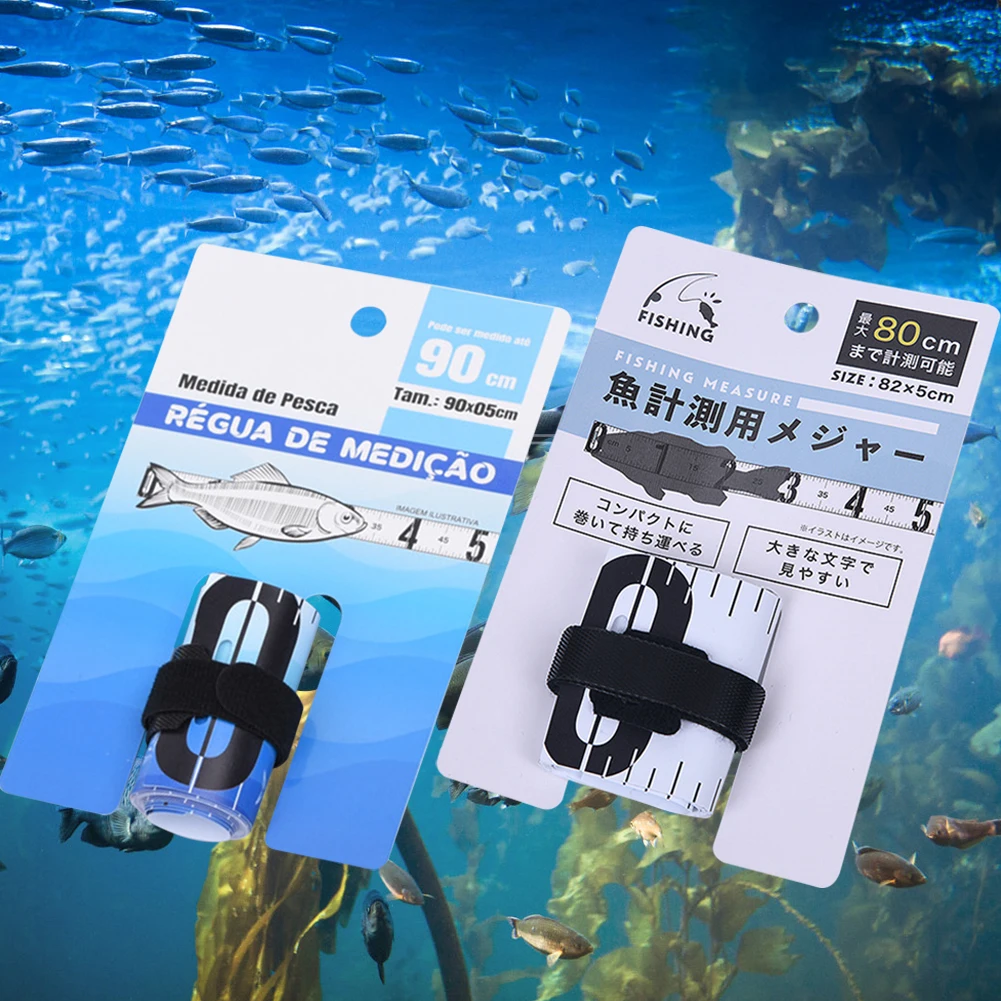 PVC Fishing Measuring Ruler Waterproof Fishing Measuring Tape Wear-resistant No Deformation Ultraviolet-proof for Kayaks Yachts