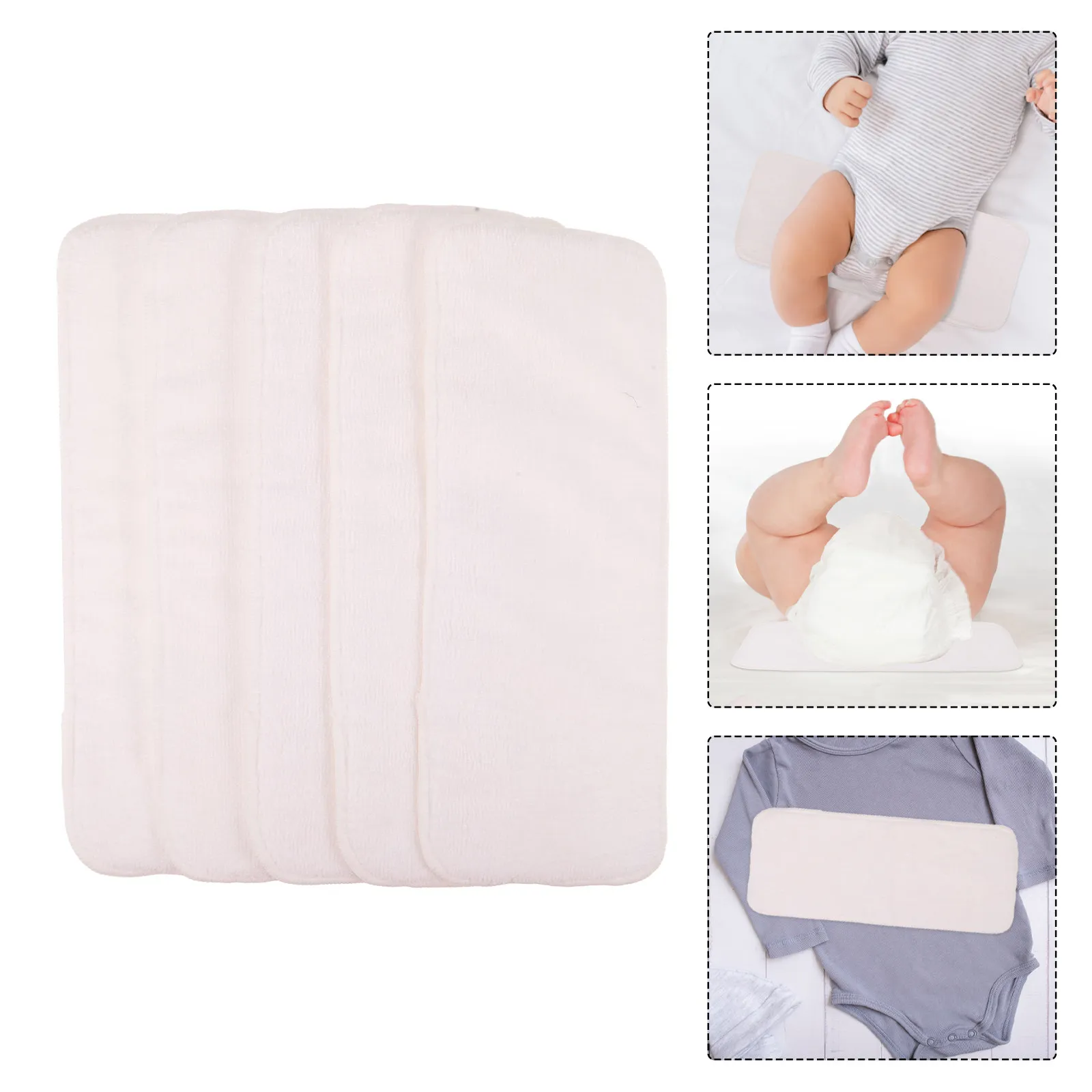 5pcs-baby-diaper-liners-reusable-3-layer-breathable-microfiber-absorbent-washable-infant-diaper-inserts-nursery-pads-14x5-inch