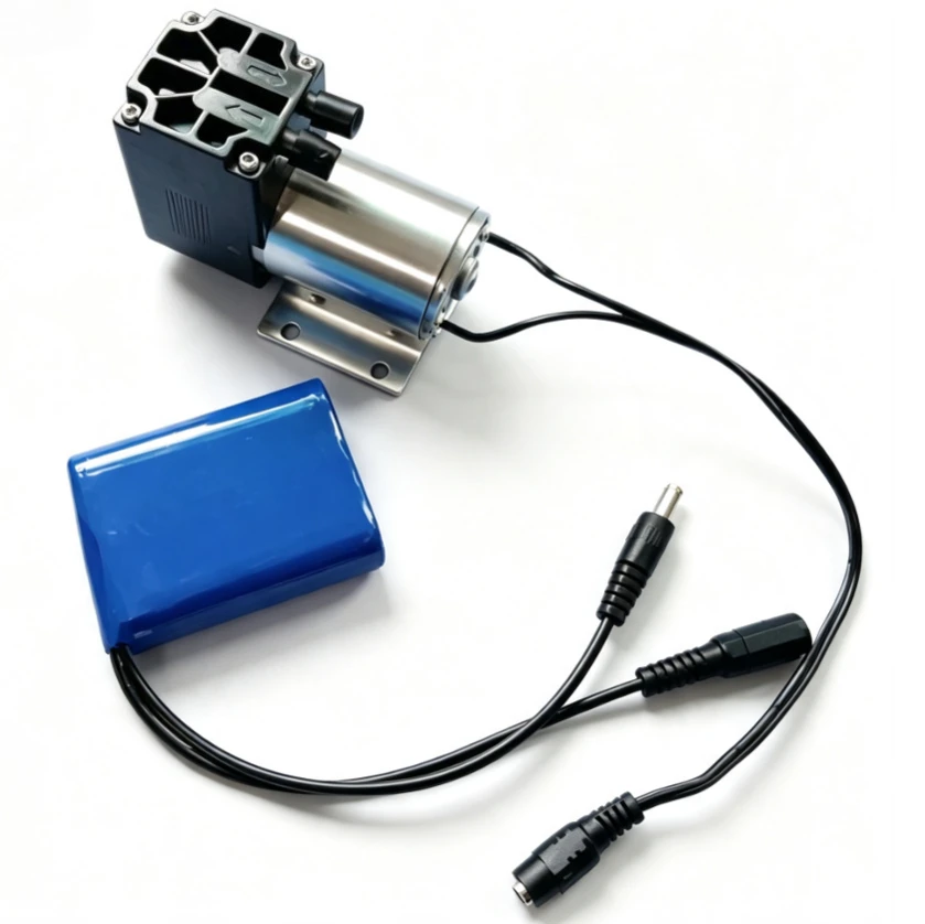 DC Mini Oil-Free Diaphragm Vacuum Pump, 12V 24V Negative Pressure Suction Pump, Gas Sampling Air Pump For Lab Equipment