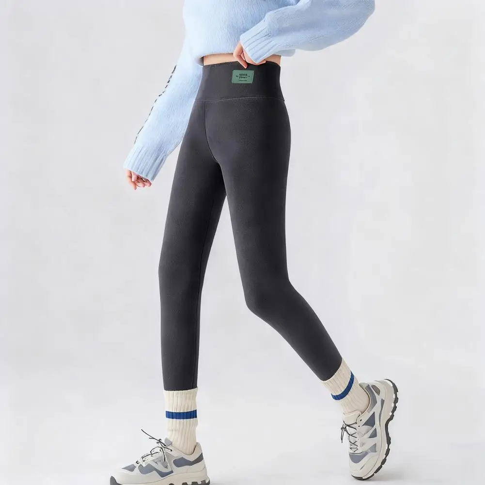 

Зимние леггинсы из овечьей шерсти для женщин, утепленные, с высокой талией, осенне-зимние, очень толстые, на флисе, 80% овечья шерсть