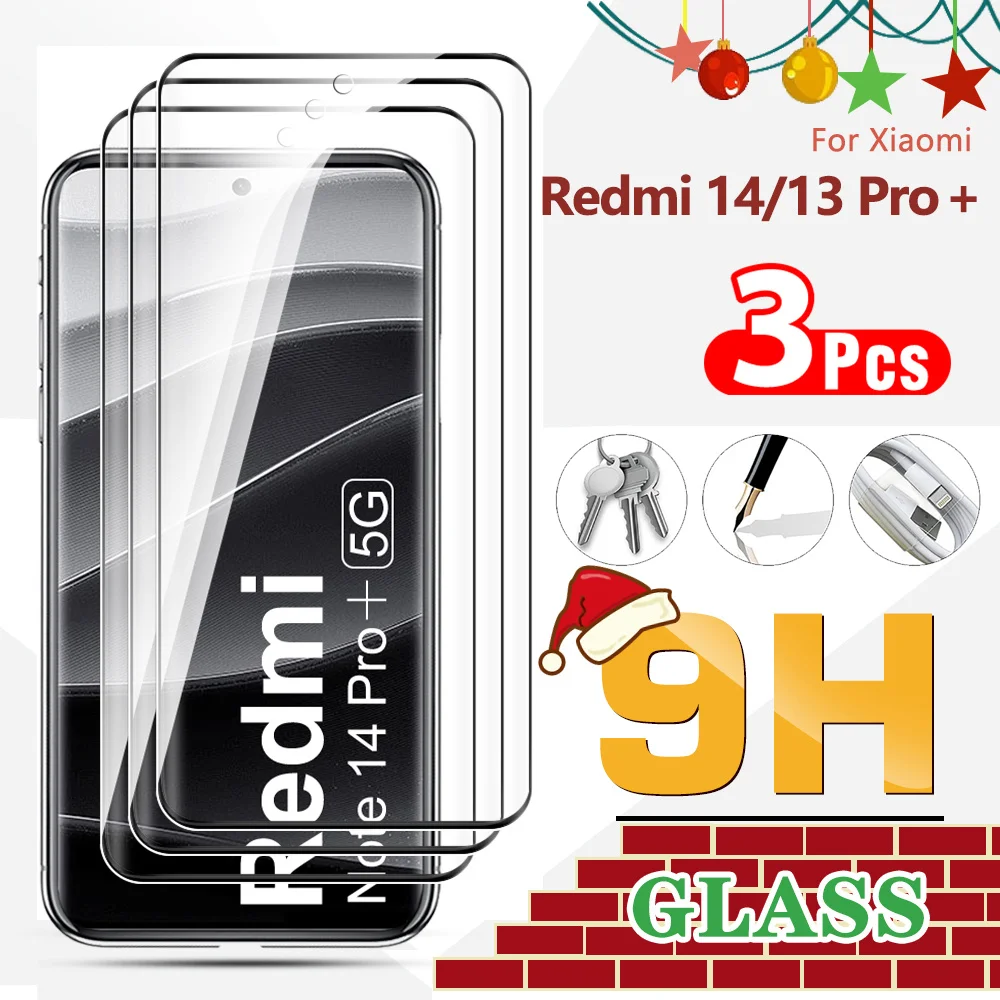 3Pcs Readmi note14proplus 13 Pro＋ 5G HD screen protector For Xiaomi Redmi Note 14 Pro Plus 13ProPlus 2024 protective glass film