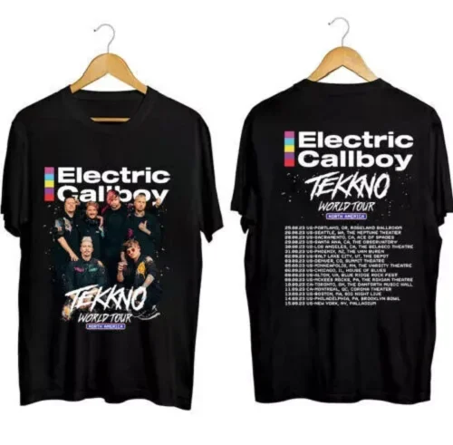 

Callboy Electric T-Shirt Black Tekkno Tee Eskimo Love Spray Smile Choo Arrow NP9