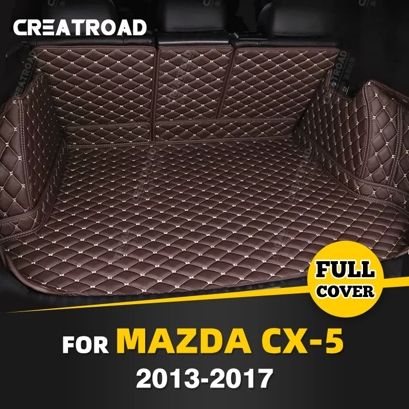 

Auto Full Coverage Trunk Mat For Mazda CX-5 2013-2017 16 15 14 Car Boot Cover Pad Cargo Liner Interior Protector Accessories