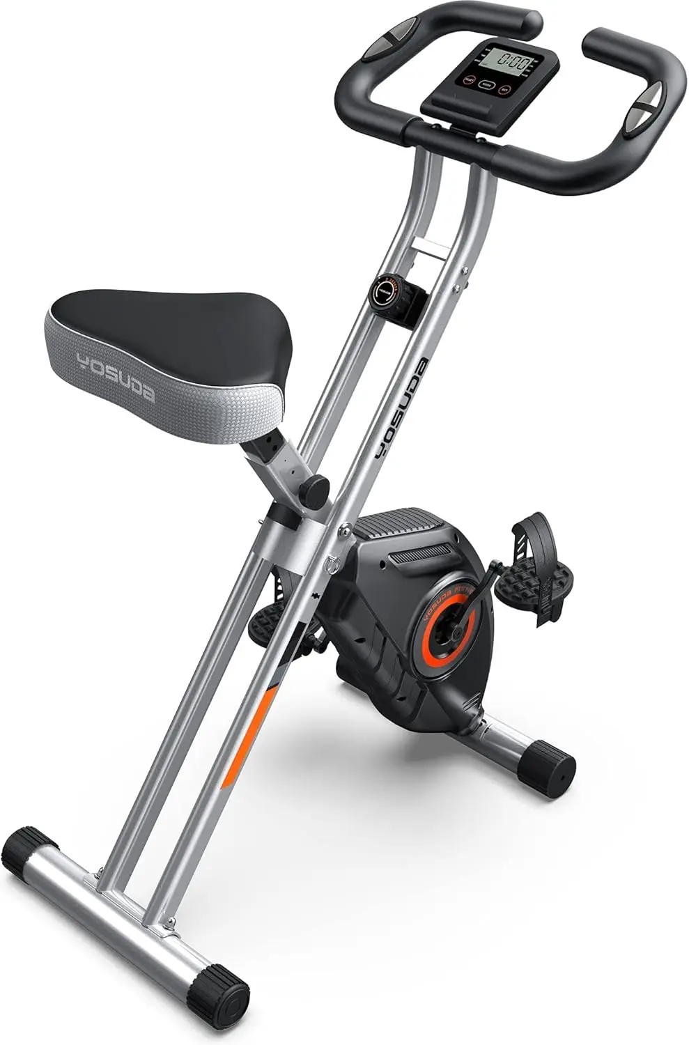 Folding Exercise Bike - Foldable Stationary Bike for Home Gym Workout