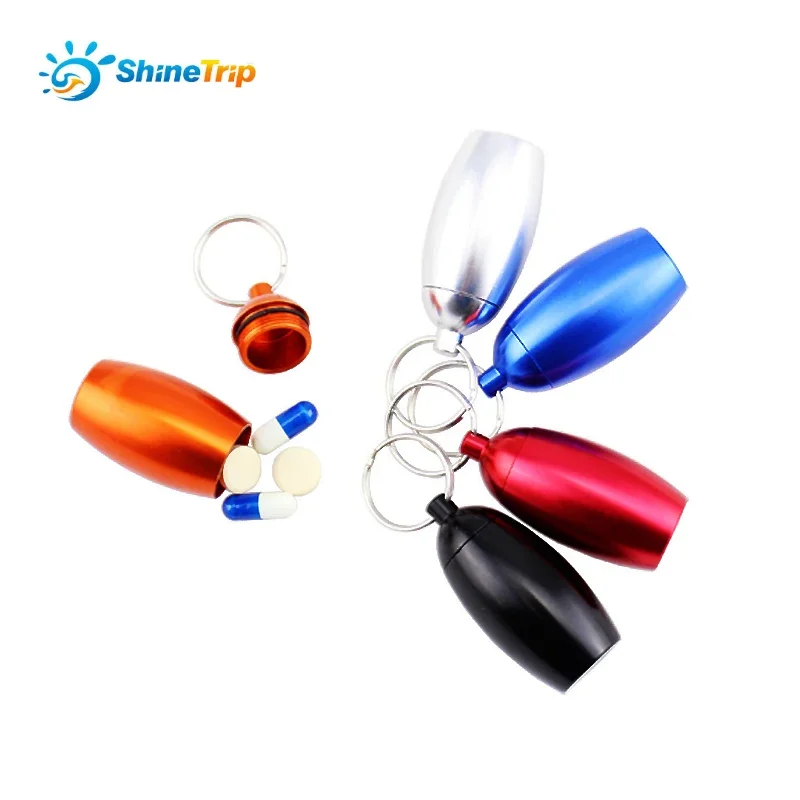 Shinetrip Outdoor tools portable Small medicine bottles fun Aluminum Alloy bottle sealed vial bottle cartridge new ellipse