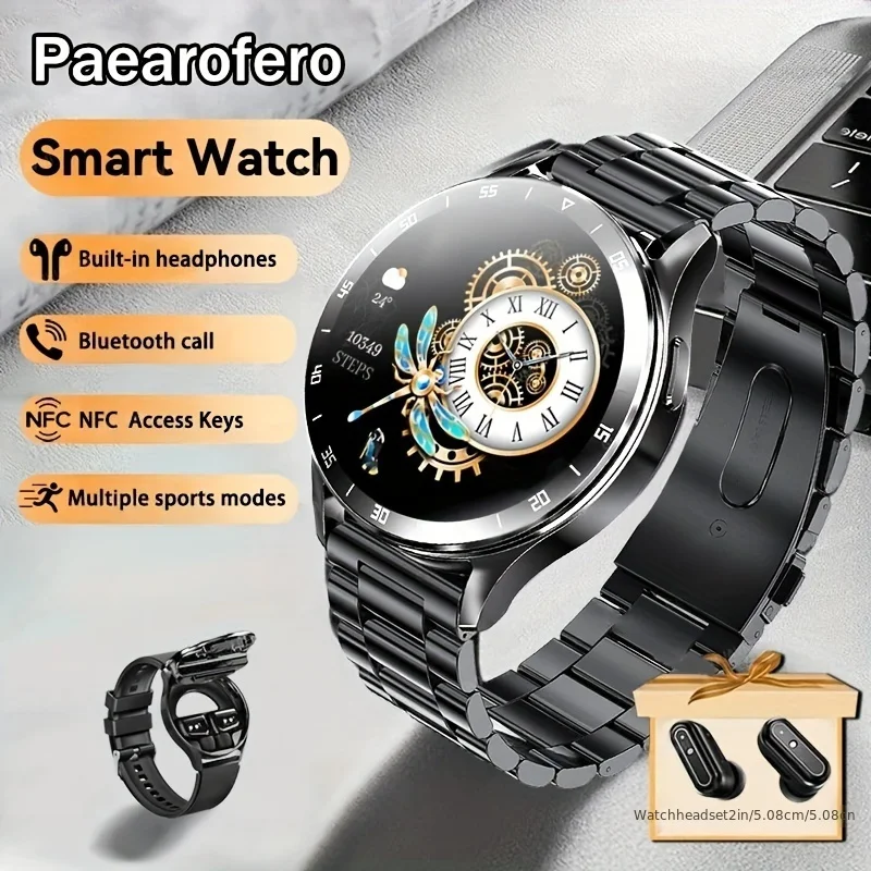 2024 Gejian nuovo orologio intelligente da uomo AMOLED frequenza cardiaca da uomo Bluetooth chiamata NFC Sports Tracker impermeabile Smart Watch da donna