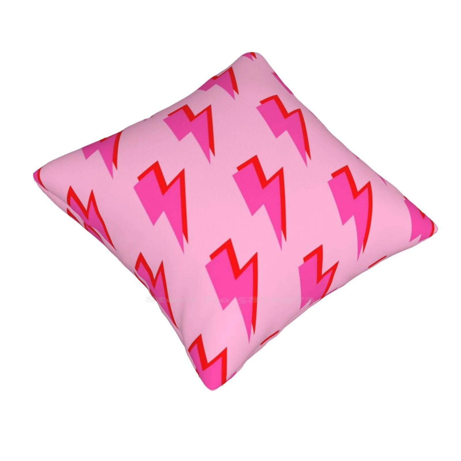 Pink And Red Lightning On Pink Bedroom Office Hug Pillowcase Candy Pink Fuchsia Bright Pink Pink Lightning Red Lightning Pink