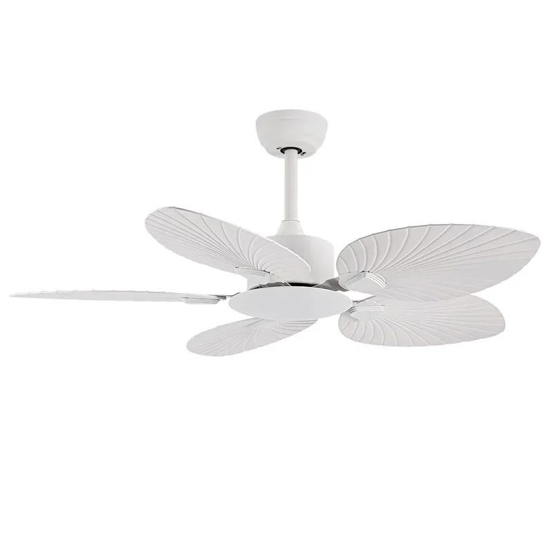 미국 레트로 나뭇잎 팬 가정용 거실 식당 천장 선풍기 상업용 호텔 무소음 전기