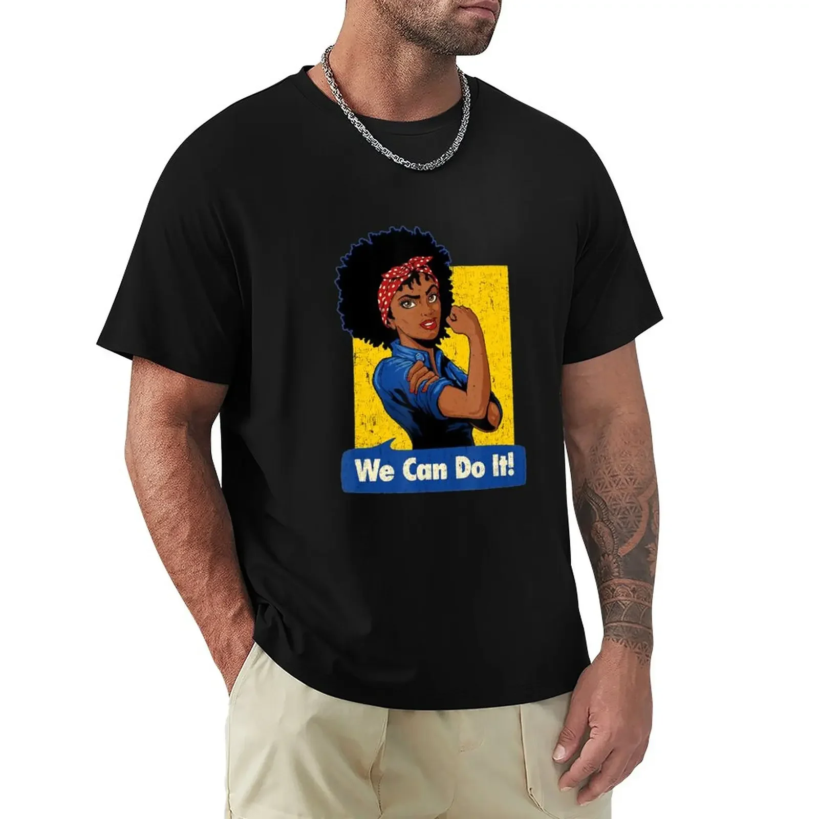 Rosie The Riveter Black Strong T-Shirt customs animal prinfor boys plus size tops mens t shirts