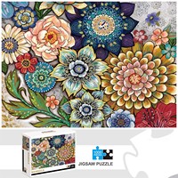 1000 Pieces Mandala Jigsaw Puzzle Home Decor Adults Puzzle Games Family Fun Floor Puzzles Educational Toys for Kids