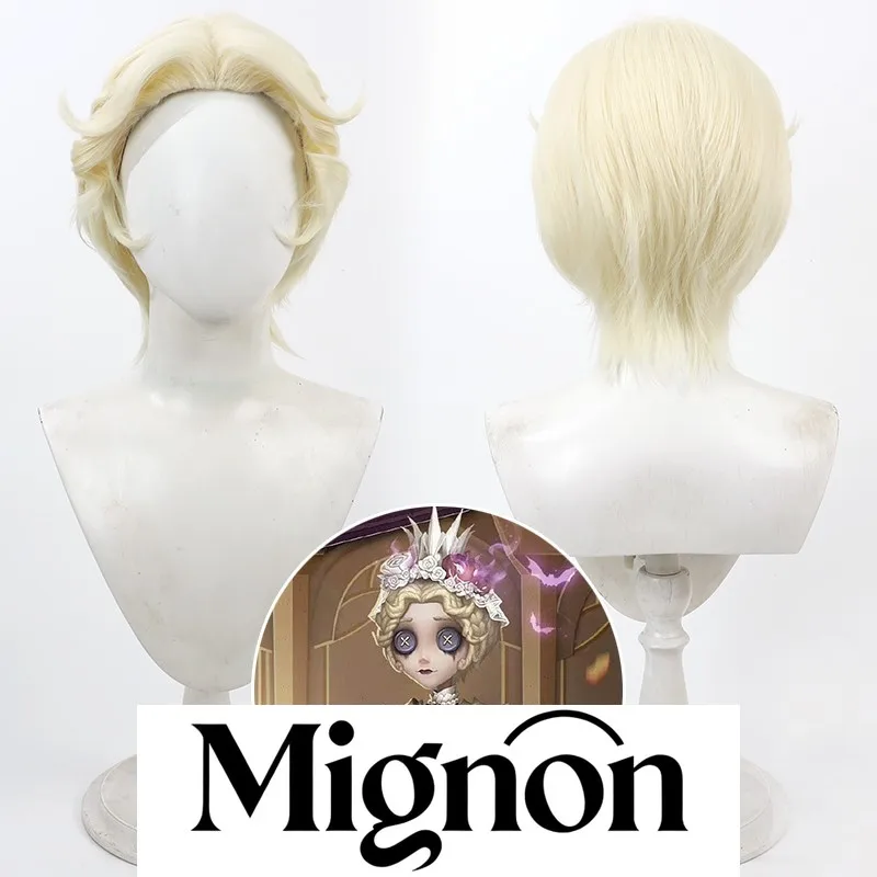 Identidade V Sobrevivente Papel Coração Mecânico peruca cosplay parte central amarela raízes provocadas presente de Halloween