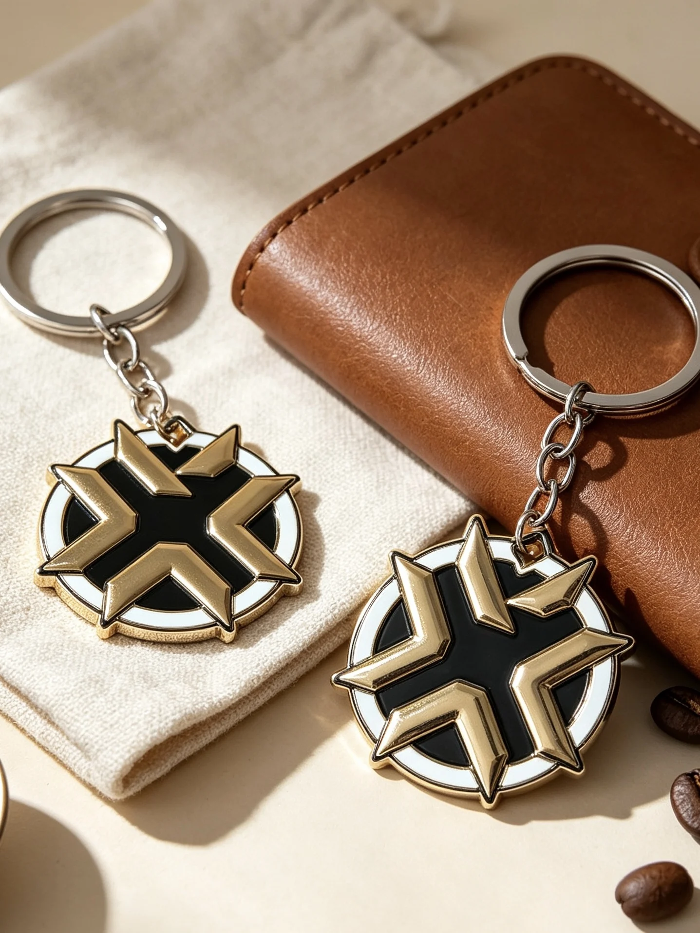 Valorant VCT  EDG Star Emblem Alloy Keychain Creative Gift Game Surrounding round Shape Decorative Item Universal Use
