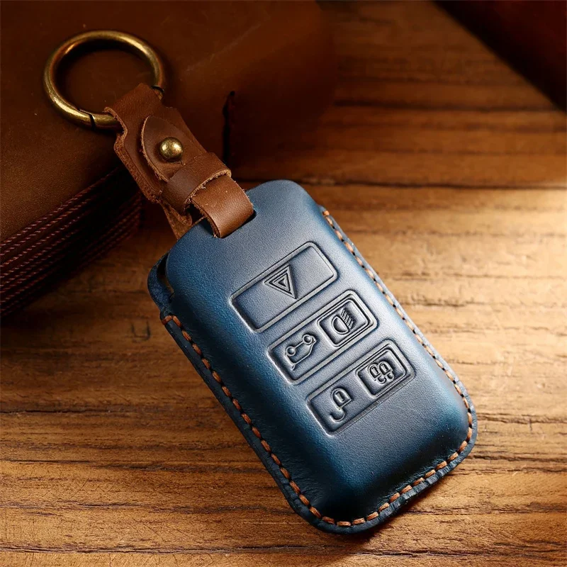 

Car Key Case Holder Keychain For Land Rover Range Rover Discovery 5 Sport 2018 2019 For Jaguar XEL E-PACE 2019 Accessories