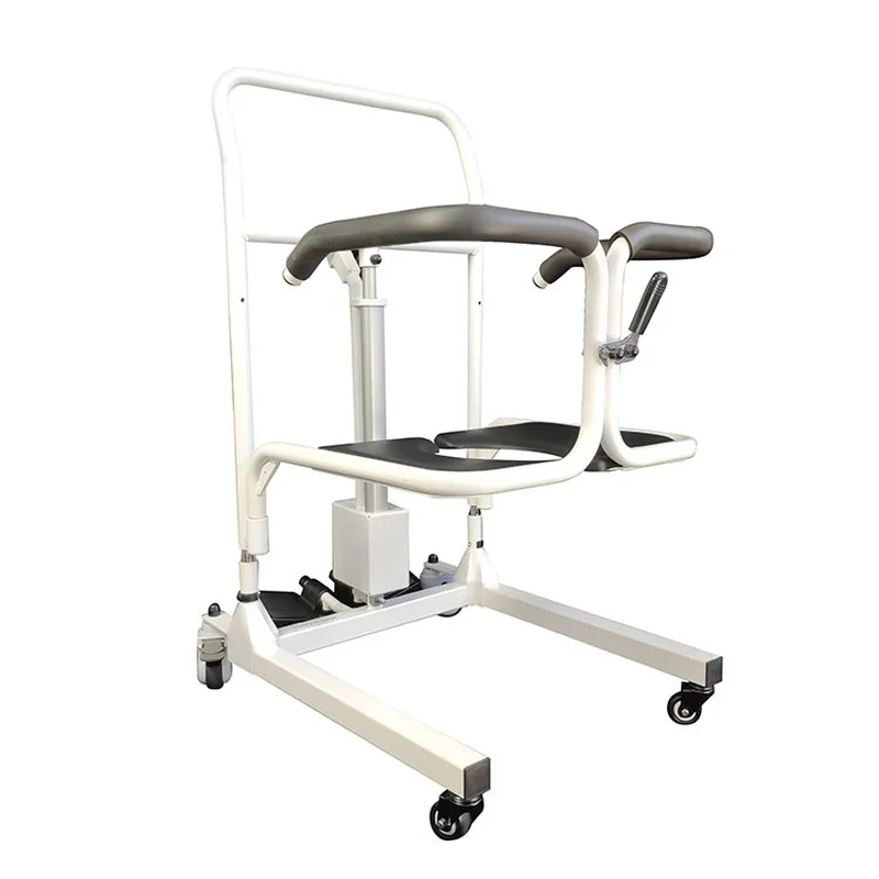 

Wholesale portable medical electric hydraulic move toilet equipment wheelchair transfer patient lift commode chair for elderly