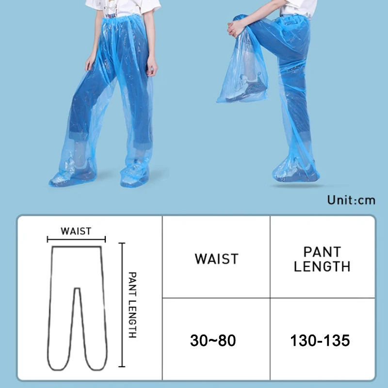 5/10 قطعة معطف واق من المطر القابل للتصرف السراويل الكبار سميكة الساق التفاف مقاوم للماء المطر السراويل الأنشطة في الهواء الطلق الأسماك الدراجات معطف واق من المطر