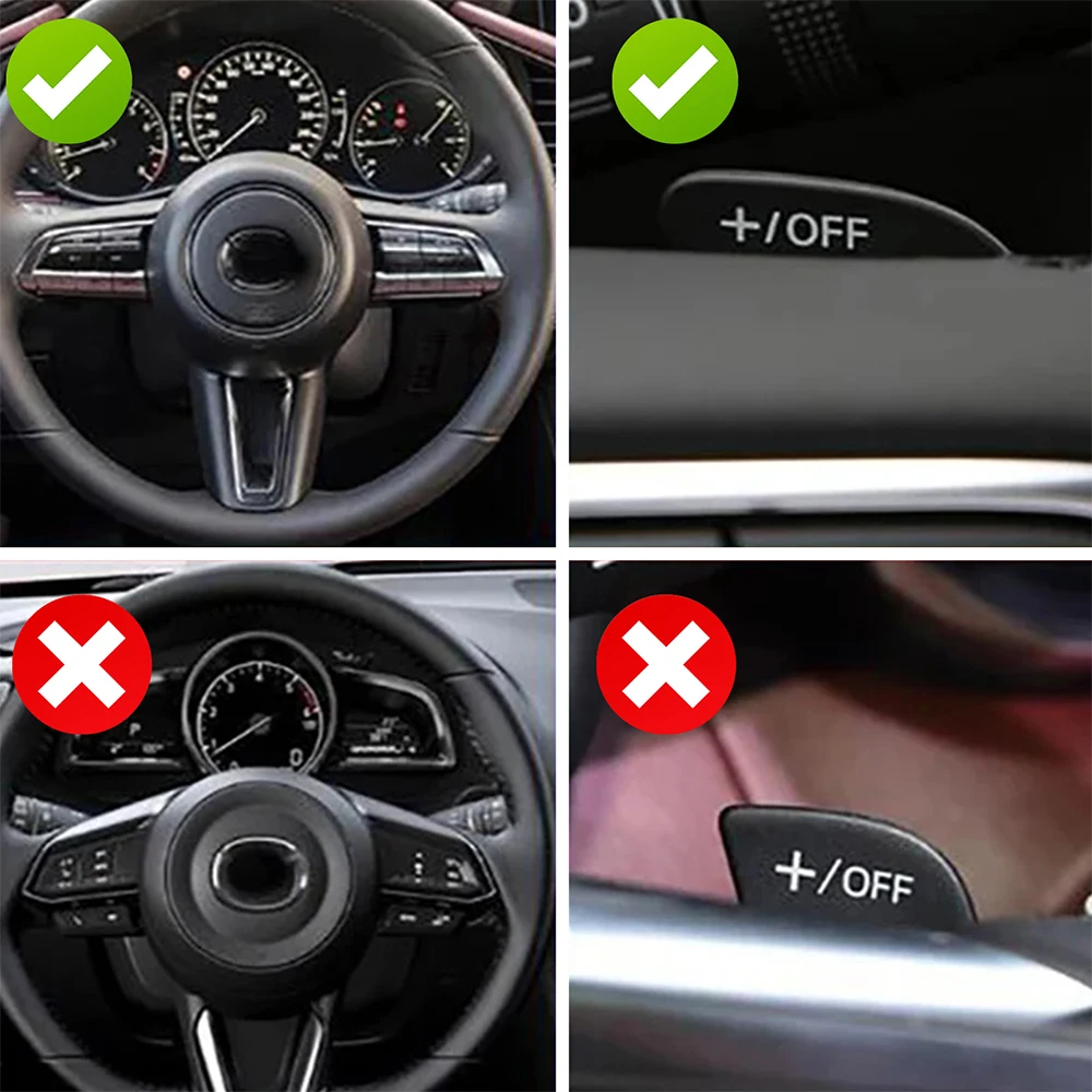 Car Steering Wheel Shift Paddle Shifter For Mazda 3 Mazda3 CX30 CX-30 2020 2021 2022 2023 CX-50 CX-60 CX-90 2024 Accessories