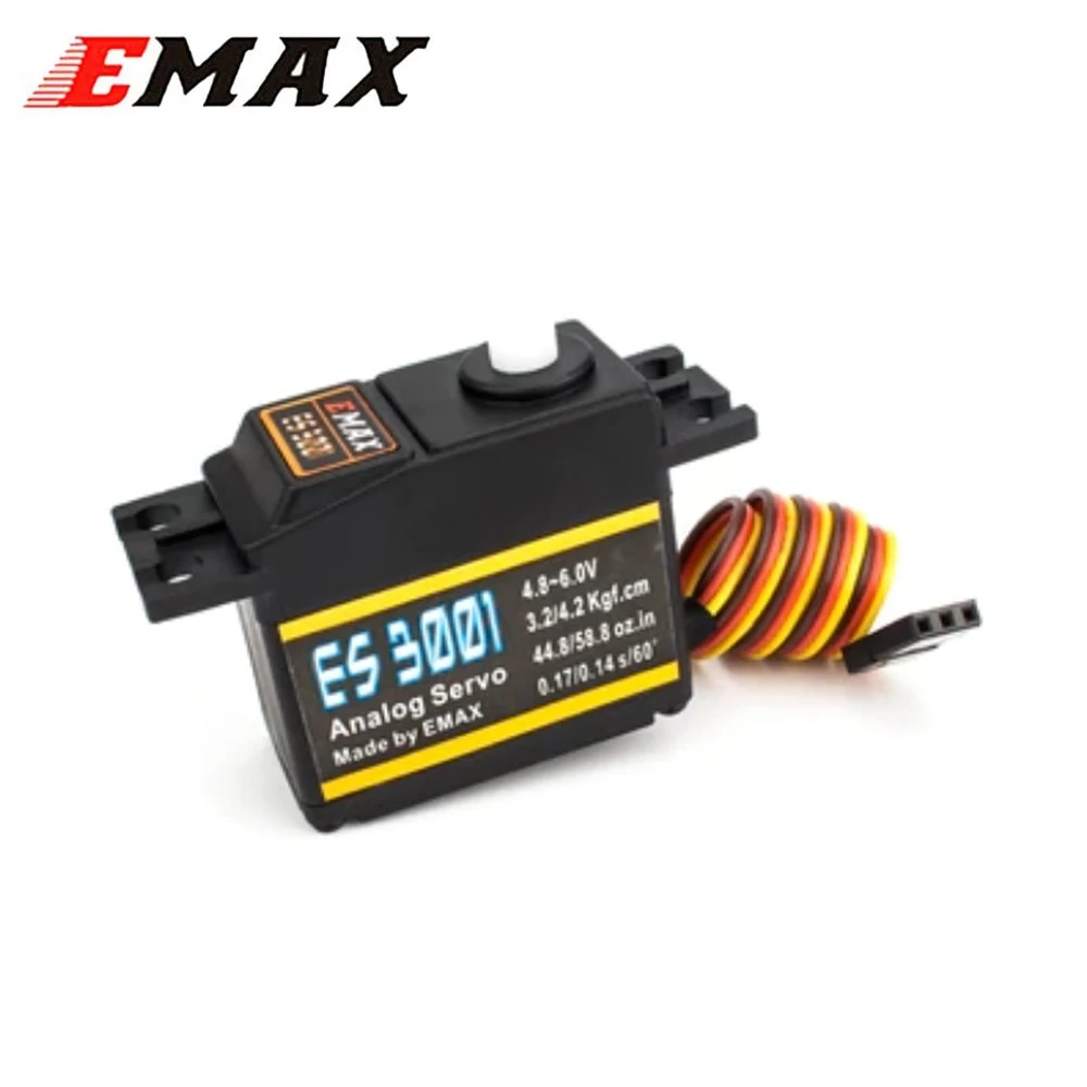 

EMAX ES3001 Plastic Analog Servo 37g Waterproof Servo with Gears Suitable for RC Car Helicopter Boat Airplane Parts Accessories