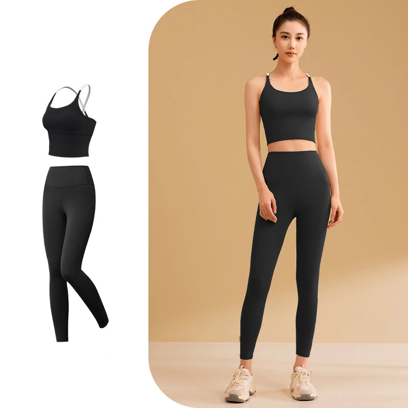 Yoga Women's Tracksuit Fitness Yoga Sets Sportswear Workout Bra+High Waist Leggings Gym Clothing Seamless Sports Suits