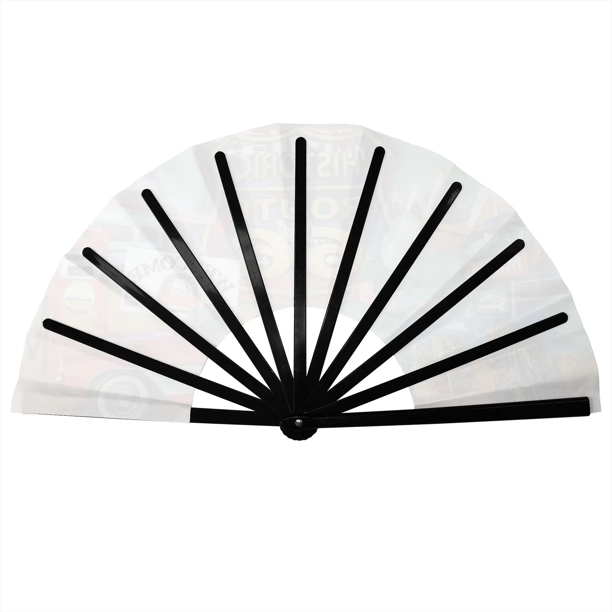 Nostalgia Route 66 Portable Pocket Fan Travel Get Your Kicks On Folding Fan Chinese Dance Cooling Handheld Fans