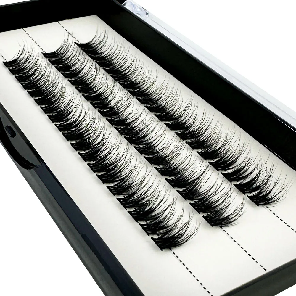 NEUE 5D Flauschige Nerzwimpern 3 Reihen Natürliche Wimpernverlängerung 3D Russische Einzelwimpern-Cluster Make-up-Tools Wimpern Cilia – Detail 10