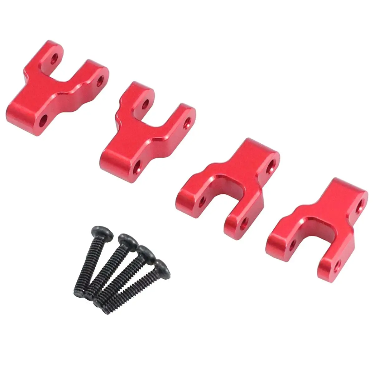 【TODAY-BUY】~@ RC Car Front Rear Shock Hoops, RC Car Front and Rear Shock Mount Set Lightweight Metal Stable Aluminum Accessories