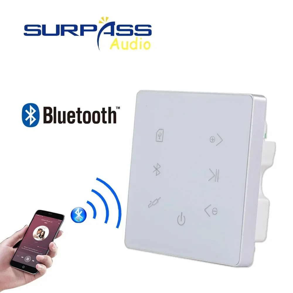 Smart Home sistema musicale di sottofondo 2x15W Mini chiave Touch Blue-tooth nel supporto dell\'amplificatore a parete lettore audio Stereo con