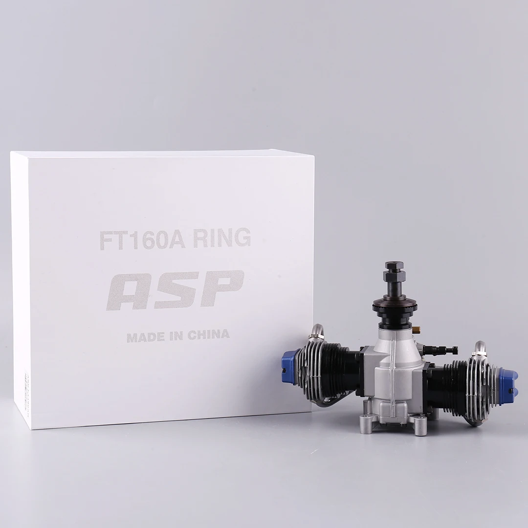 

ASP FT160AR Dual Cylinder Methanol Engine Four Stroke 20cm Model Oil Powered Fixed Wing Remote-Controlled Aircraft