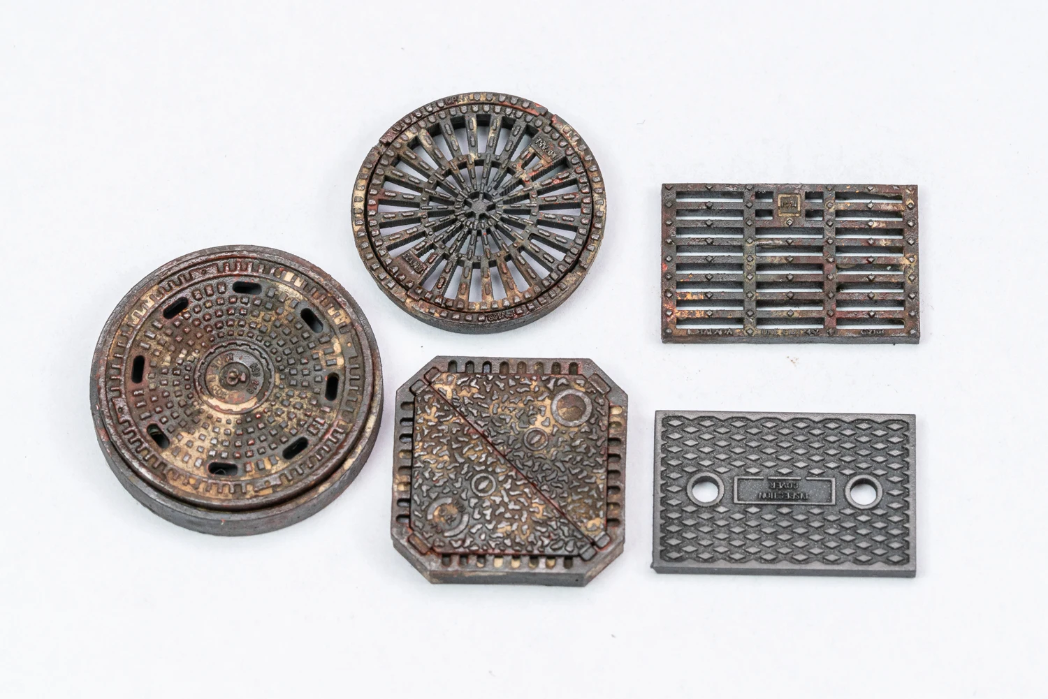 1/35 Model Well Lid Sewer Manhole Cover Model Scene Accessories Hobbies Making Tools Scale Models