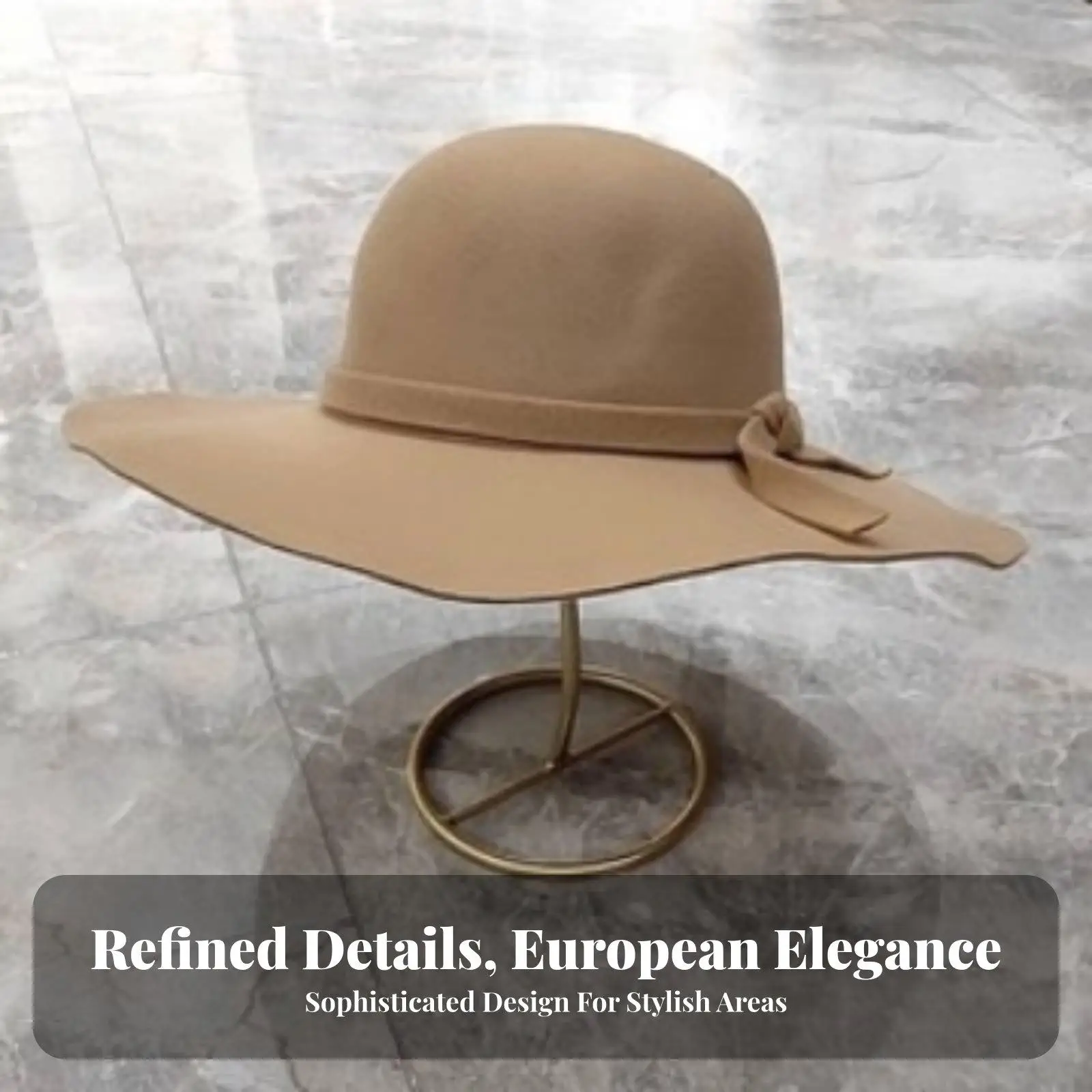 Metal Hat Rack Stand for Hat Storage Wrought Iron Dome Top Holder for Entryway Cap Organizer