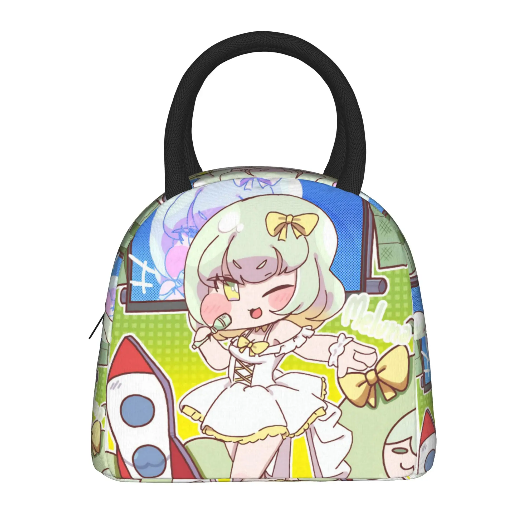 Trickcal C-Chibi Go Games Accessories Insulated Lunch Tote Bag For Outdoor  Food Container Portable Thermal Cooler Lunch Box