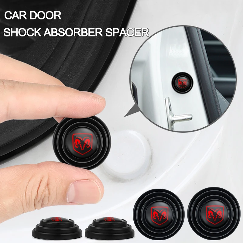 Almohadilla antigolpes para puerta de coche, junta amortiguadora antiruido Interior de coche para Dodge Durango Charger Ram 1500 Nitro Journey Dart, 4/8/12 Uds.