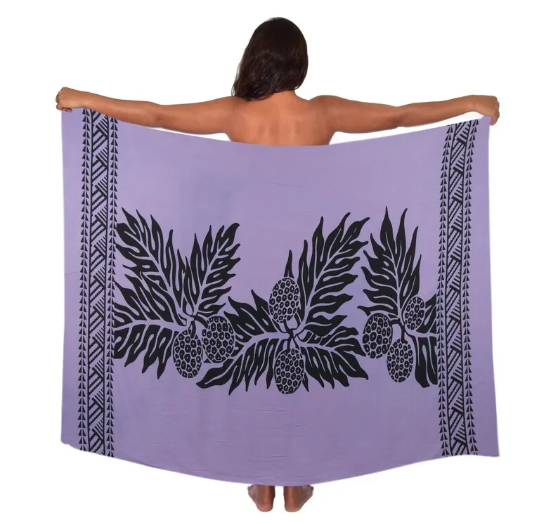 Hula Dance Girl 180*120CM Summer Hawaiian Leaf Flower Sarong Cover-Up Hawaii Tropical Floral Pareo Wrap Scarf Skirt Dress