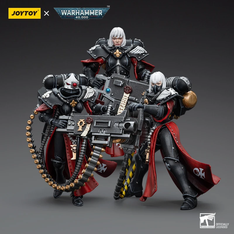 [IN STOCK]JOYTOY Warhammer 40k 1/18 Action Figures Anime10cm Adepta Sororitas Retributor with Heavy Flamer Collection Model Toy