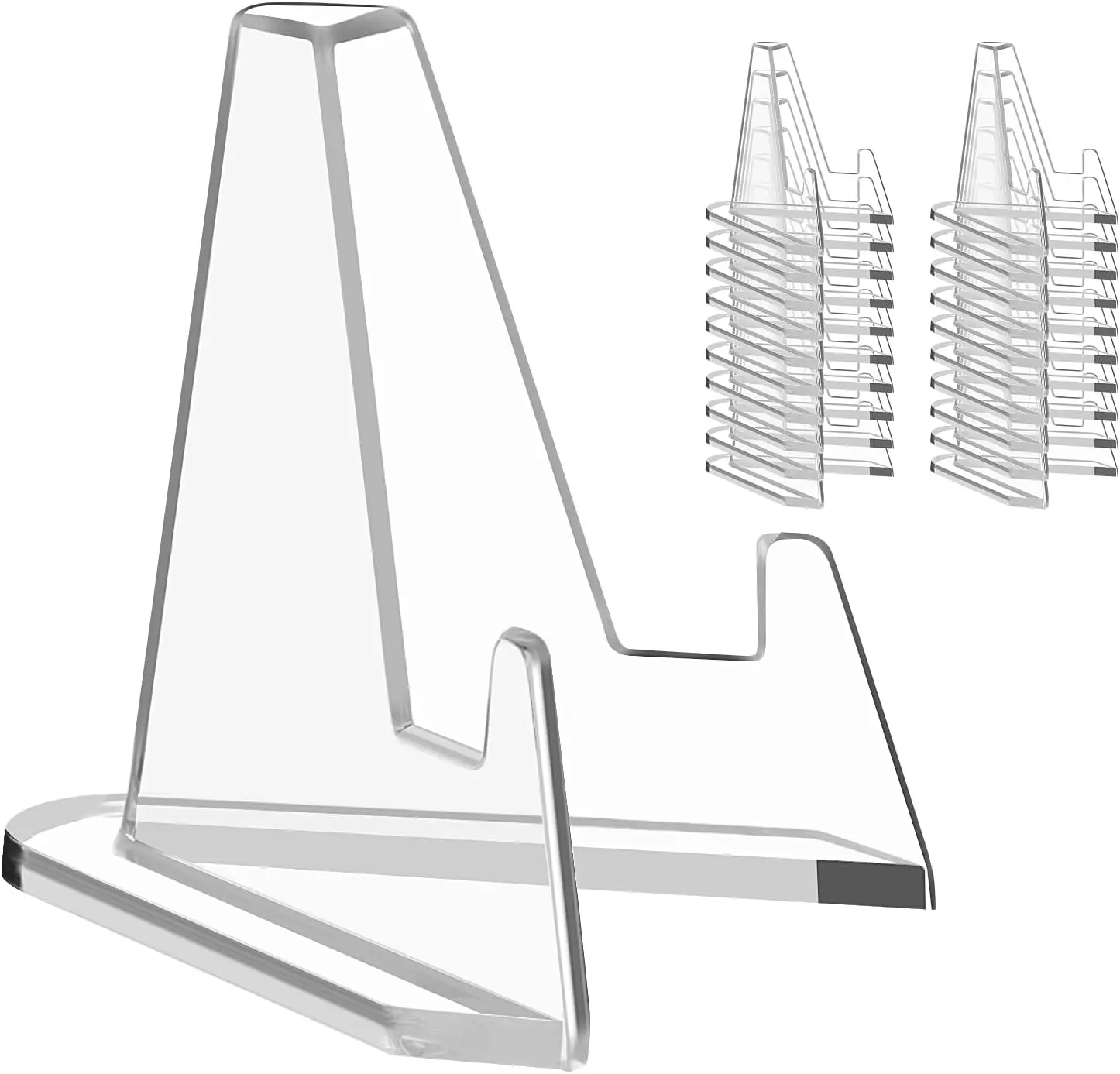 حامل عرض البطاقات، 20 عبوة من حامل الحامل الصغير، حامل صور أكريليك، لتجارة بطاقات التحدي المعدنية المتدرجة #1