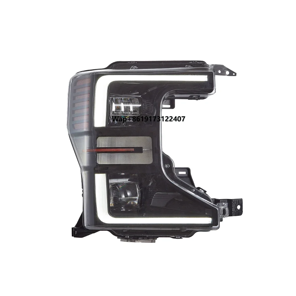 

Передние фары для F250 2020-2024: Светодиодные автофары в сборе, улучшенные, высококачественные, с ДХО и линзой-проектором, автомобильные аксессуары